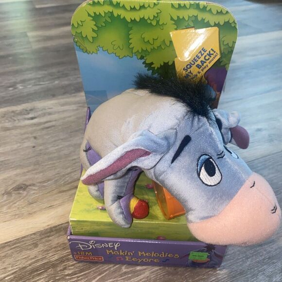 Fisher Price Disney Makin' Melodies Eeyore Plush Plays Drum 18M+ New In Box - Picture 1 of 8